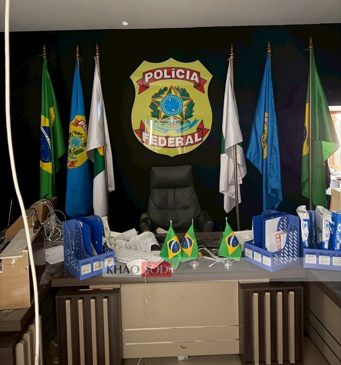 现场照片披露！泰国边境电诈窝点竟发现“多国警察局”！